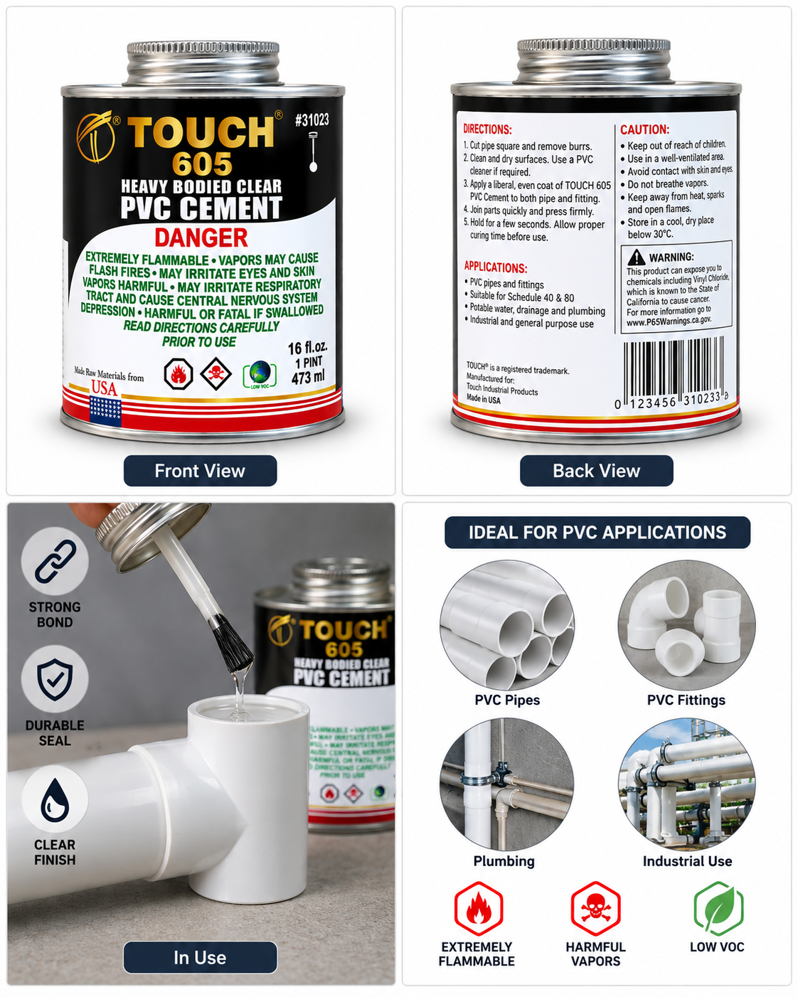 TOUCH 605 PVC GLUE - Image 2