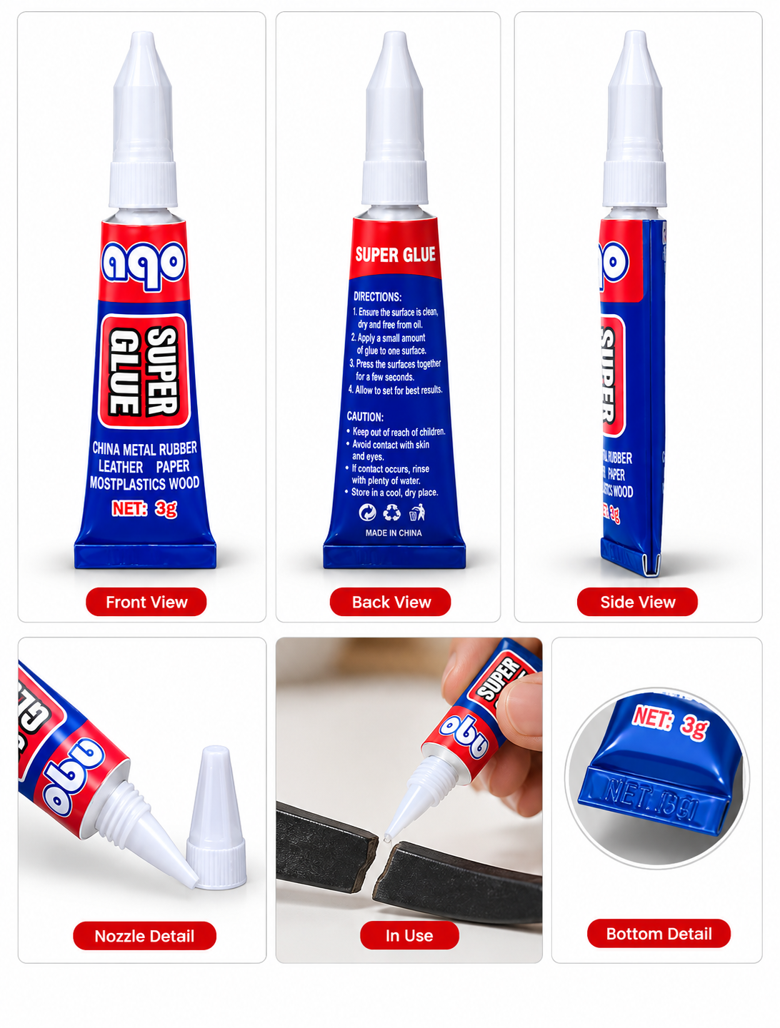 Aqo glue tube (3g) - Image 2